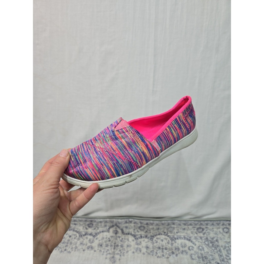 Skechers Pureflex Girls Slip-On Sneakers Pink‎ Multicolor Kids Size 6 85646L